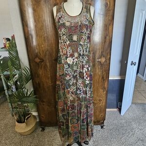 NWT-Johnny Was Vibrant Floral Maxi Dress